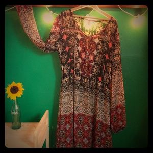 Shear boho dress